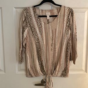 Chico’s Tie Front Tee